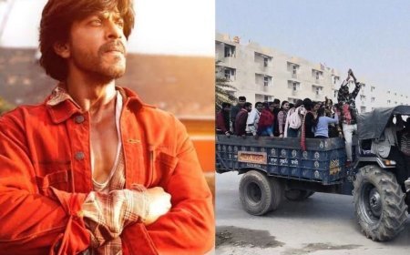 शाहरुख खान स्टारर 'डंकी' के लिए पंजाब के लोगों में नजर आया एक अलग ही क्रेज, ट्रैक्टरों पर सवार हो फिल्म देखने पहुंचे सिनेमाघर, देखें वीडियो