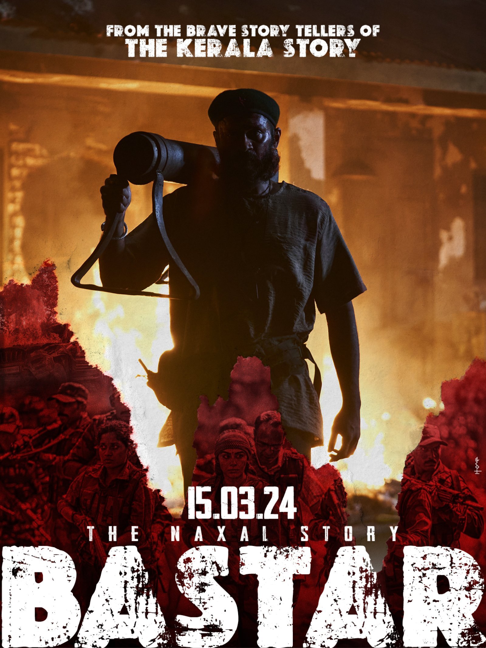 विपुल अमृतलाल शाह, सुदीप्तो, अदा की तिकड़ी की 'बस्तर: द नक्सल स्टोरी' का फर्स्ट लुक आया सामने, फिल्म 15 मार्च को होगी रिलीज