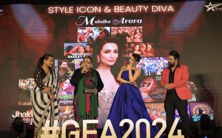 मलाइका अरोड़ा ने वी कनेक्ट इवेंट्स एंड एंटरटेनमेंट द्वारा आयोजित 'ग्लोबल फेम अवार्ड्स 2024' में शिरकत की