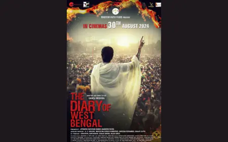 ‘द डायरी ऑफ वेस्ट बंगालः ए बोल्ड एक्सप्लोरेशन ऑफ हिस्ट्री, कल्चर एंड कंट्रोवर्सी’ 30 अगस्त को रिलीज हो रही है, जिसमें अर्शिन मेहता, यजुर मारवाह और गौरी शंकर मुख्य भूमिका में हैं।