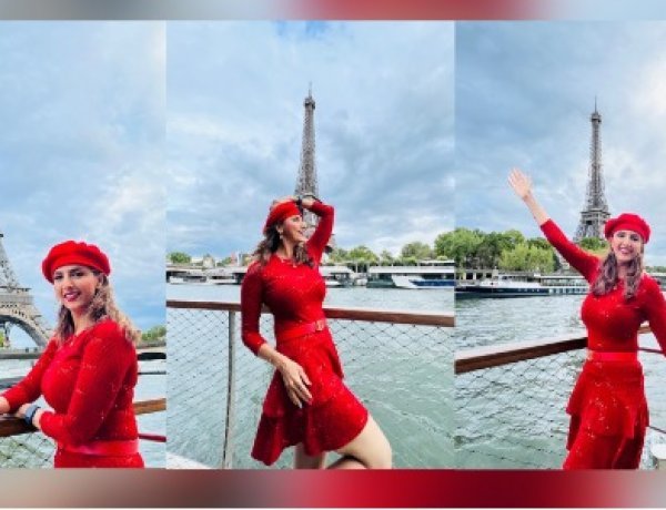 Jyoti Saxena, is painting the French capital red with her beauty as she drops bombshell pictures from her vacation at the Eiffel Tower, Paris.