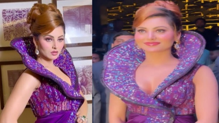 Urvashi Rautela looks stunning in this purple ensembles worth Rs. 10 Lakhs along with Cricketer Irfan Pathan for a launch event, as she captions it by saying,I saved your reputation by not telling my side of the story.