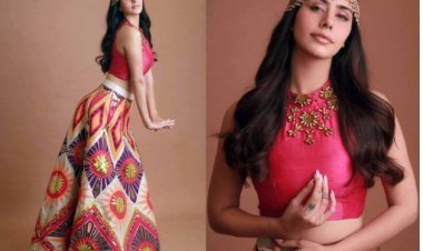 Ouch! Warina Hussain Amps Up Her Fashion Game In This Navratri Look