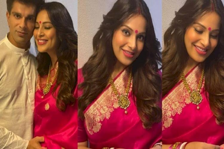 Mother Bipasha Basu's Baby Shower, The Actress Looked Beautiful In A Pink Sari