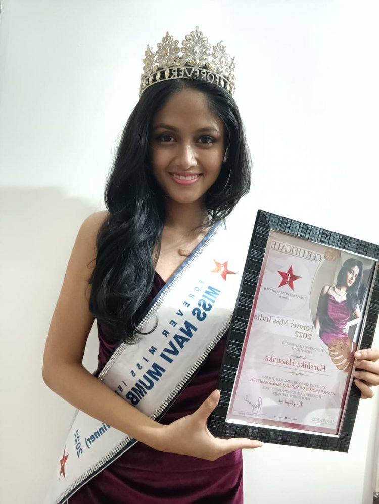 Harshika Hazarika from Navi Mumbai got the City Winner title in Forever Miss, Mrs, and Teen 2022 Season 2 in Miss Category