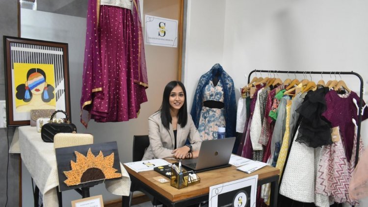 A display was organized by the students of INIFD Chandkheda creating their own brand