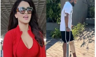 Urvashi Rautela says, Rishabh Pant is “India’s Pride”, gets questioned by the Paparazzi on his recovery as she gets clicked at the Mumbai airport
