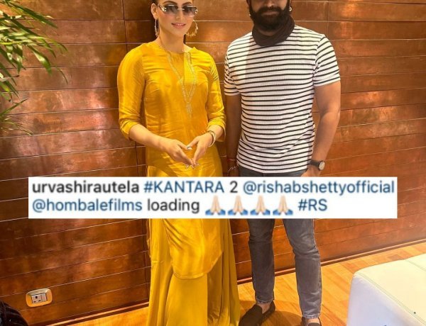 What?? Urvashi Rautela confirms being part of KANTARA 2, Shares this big news on her social media with Rishab Shetty