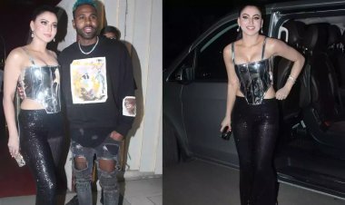 Urvashi Rautela gets spotted with International superstar Jason Derulo for Dinner at Bandra last night
