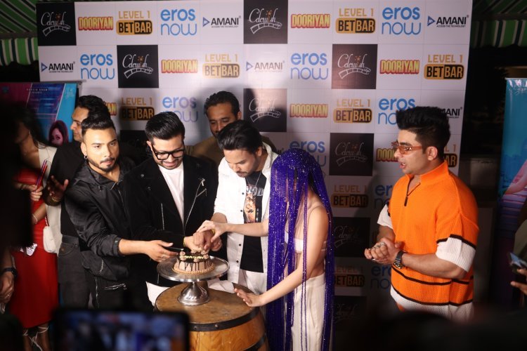 Mohsin Khan and Anvarul Hasan Annu attend the music launch of 'Dooriyan' alongside Uorfi Javed