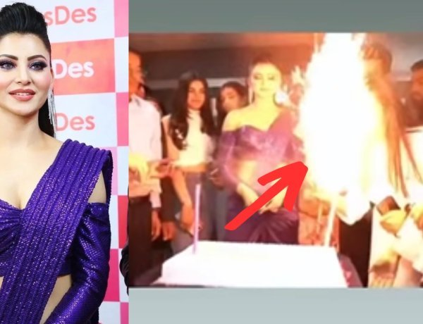 Urvashi is definitely a girl with a golden heart; check out what does she did after a girl at an event caught herself with fire