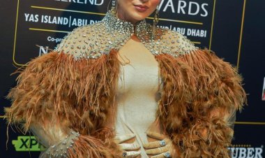 IIFA 2023 Day 2 - Urvashi Rautela Carries Brown Feathers Look From Cannes To IIFA
