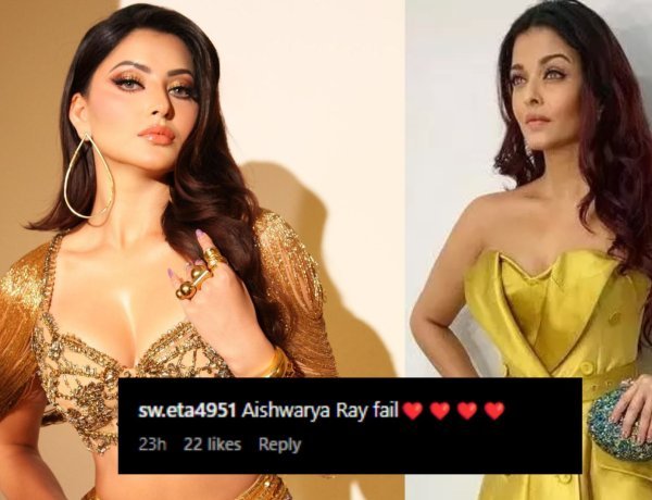 Fans get mesmerized by Urvashi Rautela's electrifying beauty, says. "Aishwariya Rai Fail", in front of her!