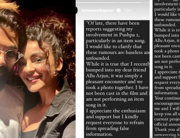 Seerat Kapoor speaks up about her appearance in an item song for Pushpa 2