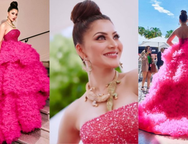 Urvashi Rautela Shines in a Vibrant Pink Tulle Gown, but Her Crocodile Jewellery Takes the Spotlight