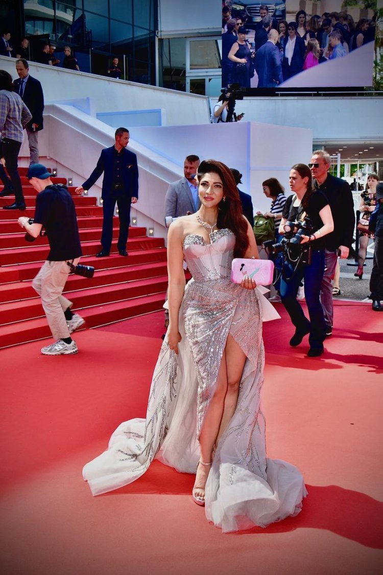 Iti Acharya Nails Her Second look at Cannes Film Festival 2023 in a Majestic Silver Gown