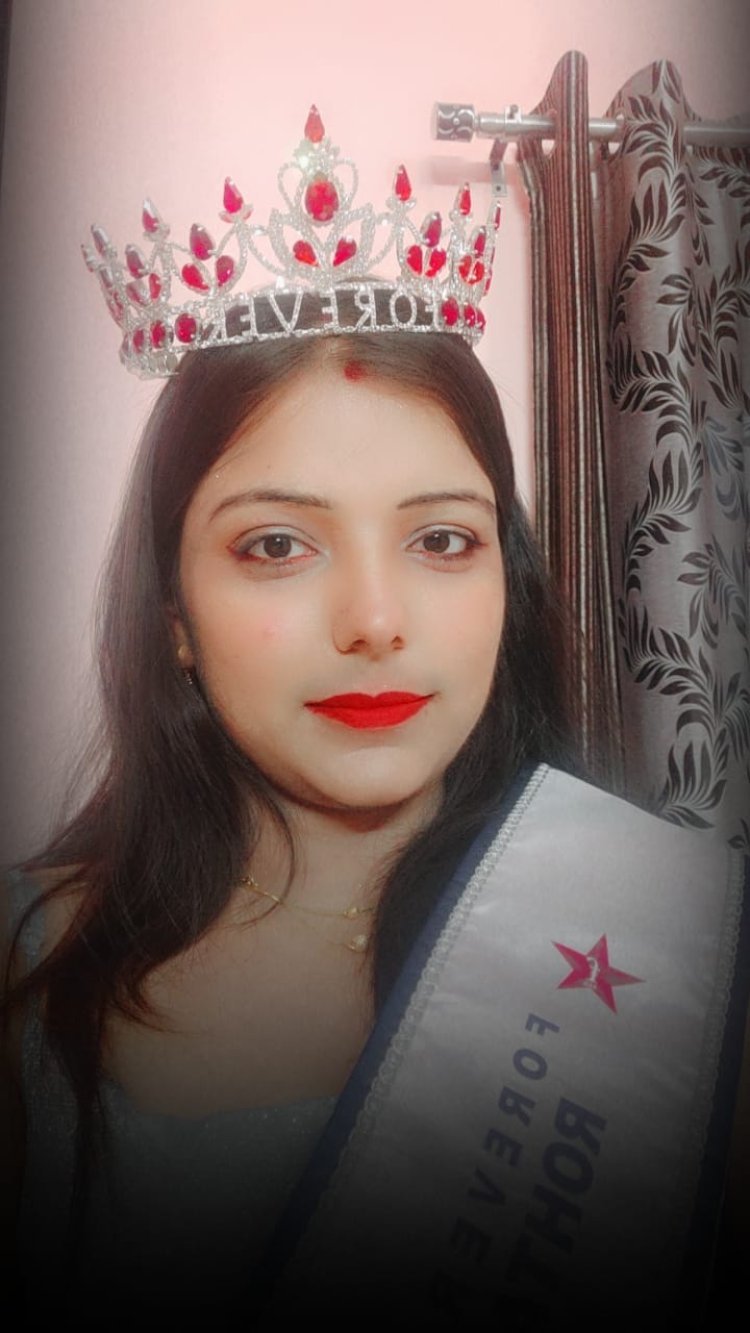 Tanuja Shines as Newly Crowned Mrs Rohtak 2023 organised by Forever Star India