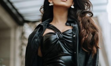 Urvashi Rautela is'World Cup Ready' in bold black mini latex dress at Eiffel Tower in Paris