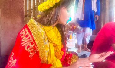 Urvashi Rautela Performs Puja At Guwahati Kamakhaya Temple As She Visits To Seek Blessings