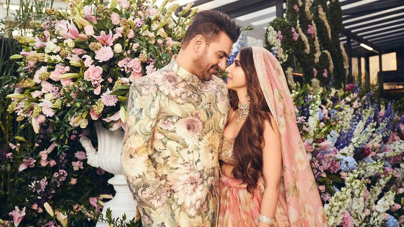 Arbaaz & Sshura: Blossoming Together on Their Wedding Day