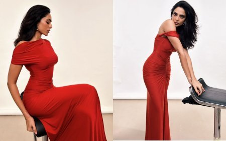 Sobhita Dhulipala Flaunts Her Svelte Figure In A HOT Red Bodycon Dress