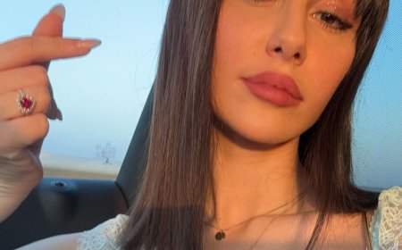 Giorgia Andriani Stuns with Unique Art Exhibition Pictures In A Sexy Lace Cord-set Top And Baggy Pants