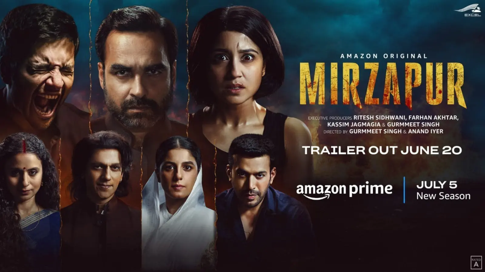 प्राइम वीडियो और रितेश सिधवानी और फरहान अख्तर की एक्सेल मीडिया एंड एंटरटेनमेंट ने मिर्जापुर सीजन 3 का इंटेंस ट्रेलर किया रिलीज; सत्ता और बदले की सबसे खूनी लड़ाई के लिए अब हो जाइए तैयार