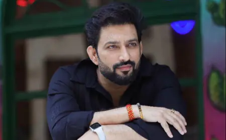 Aadesh Chaudhary Sets Summer Fashion Aflame in Bold Blue Shirt and Bold Patterns