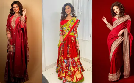 Take Navratri Fashion Cues from Seerat Kapoor's Top 3 Red Hot Desi Girl Outfits!