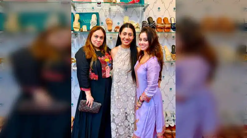 Megha Sharma attends House of Vitti India exhibition with Chitra Vakil Sharma, explores festive and wedding collections